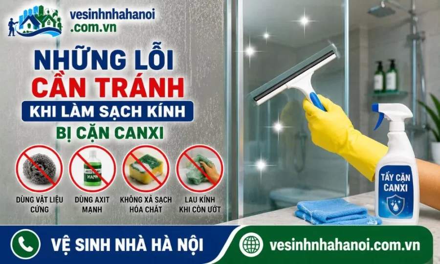 Những lỗi cần tránh khi tẩy cặn canxi