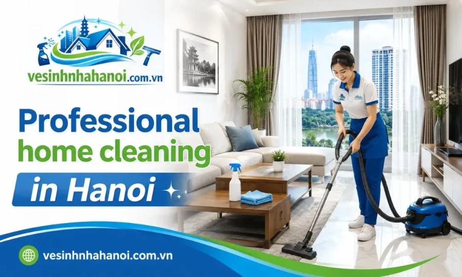 Professional home cleaning in Hanoi