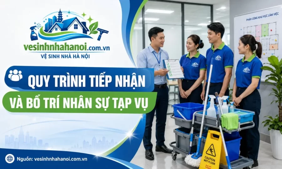 Quy trình bố trí nhân sự tạp vụ