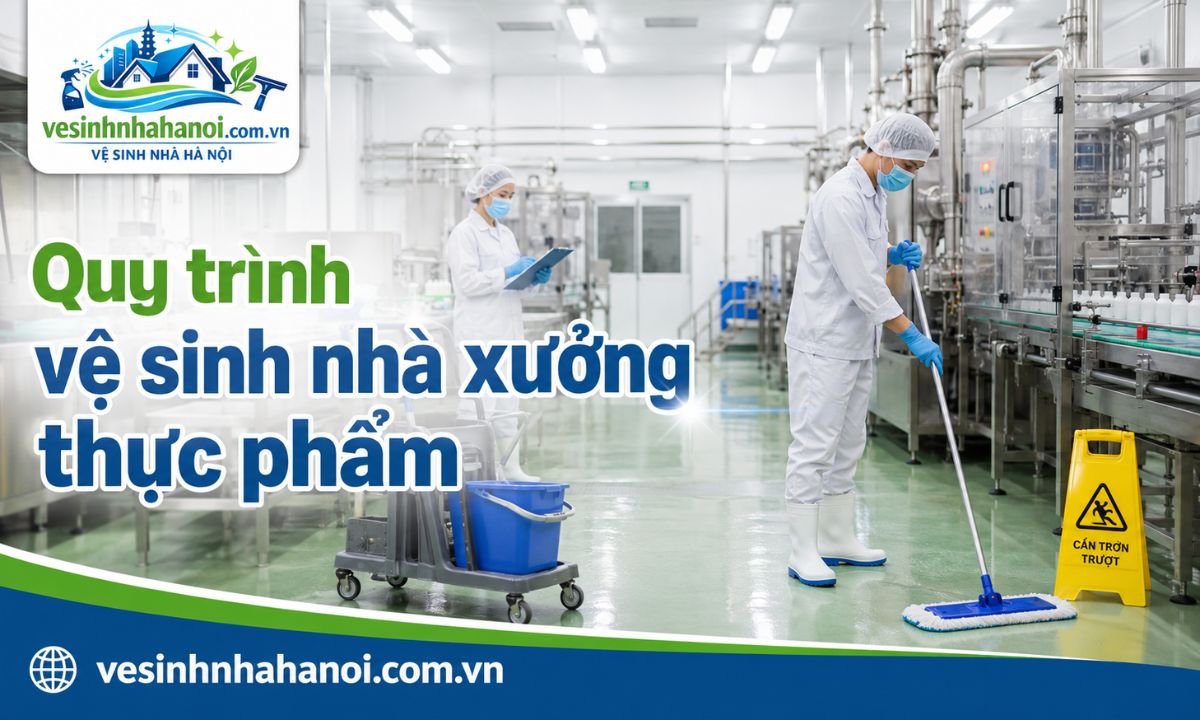 Quy trình vệ sinh nhà xưởng thực phẩm