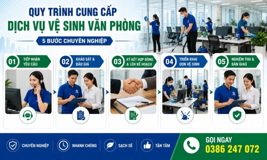 Quy trình vệ sinh văn phòng