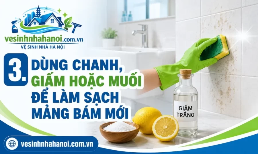 Tẩy trắng gạch nhà vệ sinh bằng chanh, muối