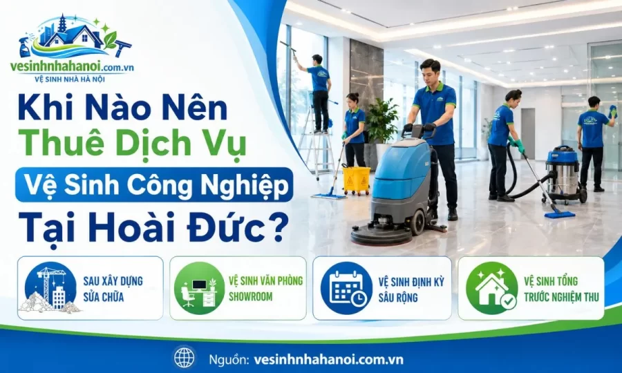 Thuê vệ sinh công nghiệp tại Hoài Đức