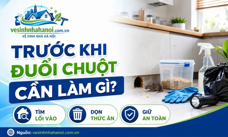 Trước khi đuổi chuột cần làm gì