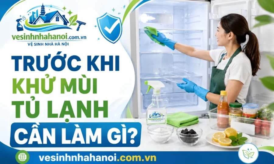 Trước khi khử mùi tủ lạnh cần làm gì