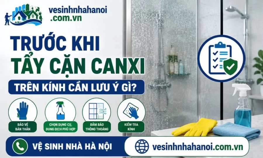 Trước khi tẩy cặn canxi cần lưu ý điều gì? 