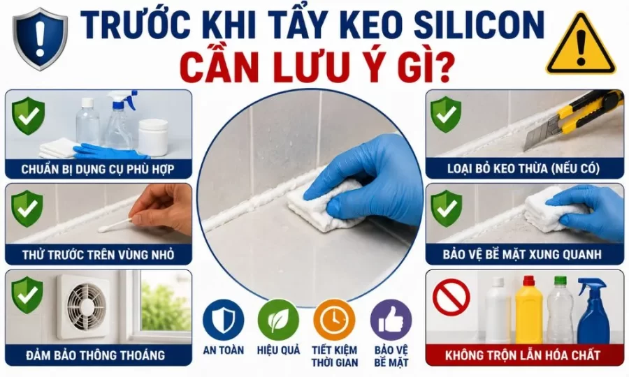 Trước khi tẩy silicon cần lưu ý gì?