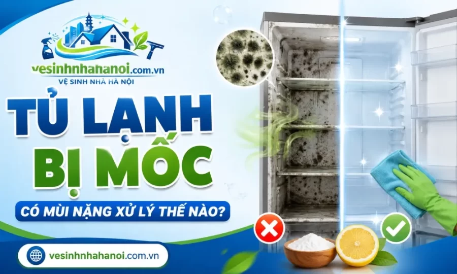 Tủ lạnh bị mốc, có mùi nặng cần xử lý thế nào?