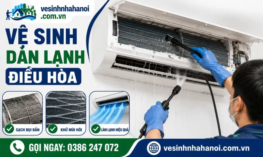 Vệ sinh dàn lạnh điều hòa không làm ướt bo mạch