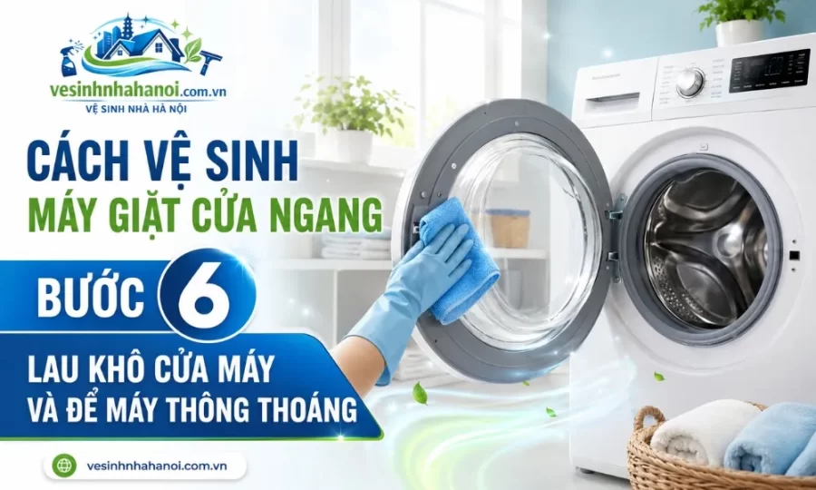 Vệ sinh máy giặt cửa trước