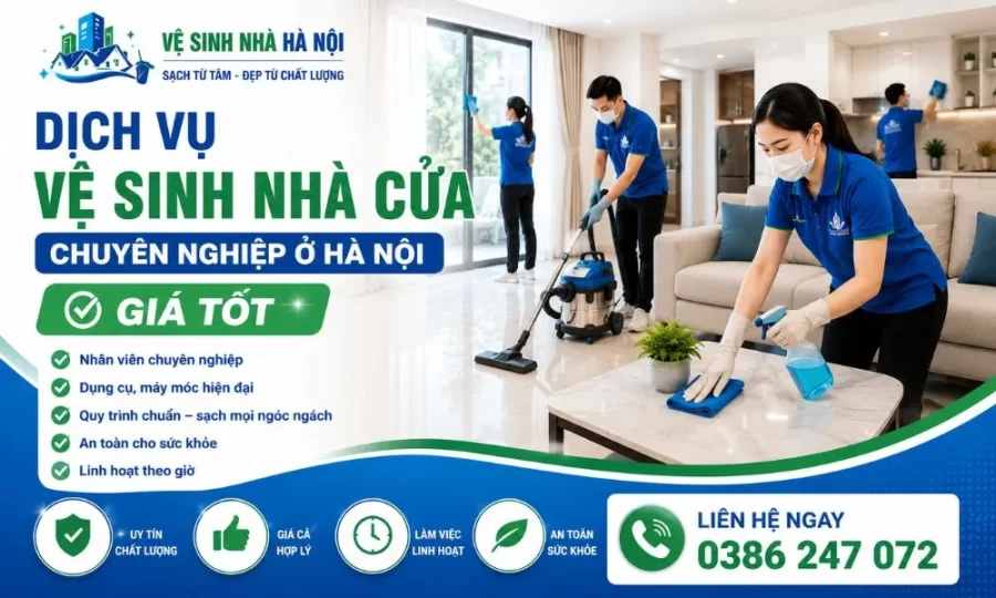Vệ sinh nhà cửa ở Hà Nội