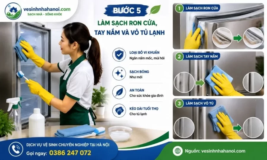 Vệ sinh ron tủ lạnh