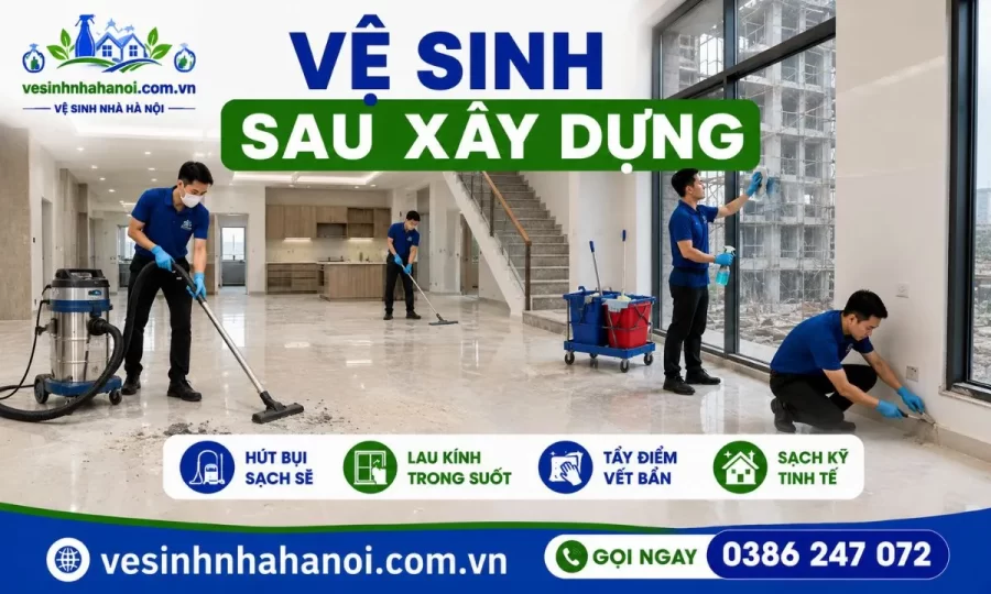 Vệ sinh sau xây dựng Bắc Giang