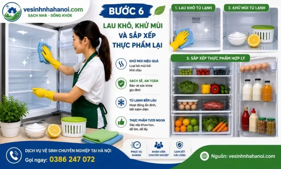 Vệ sinh tủ lạnh tại nhà