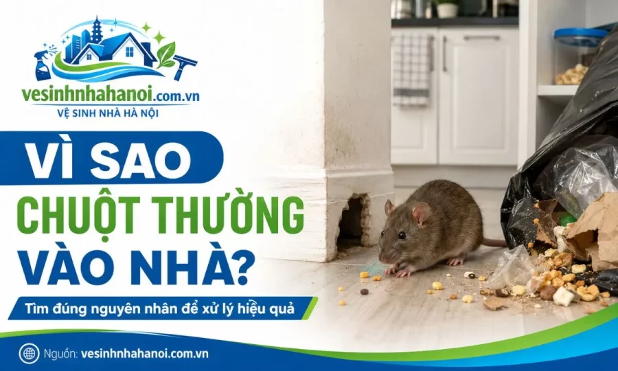 Vì sao chuột thường vào trong nhà
