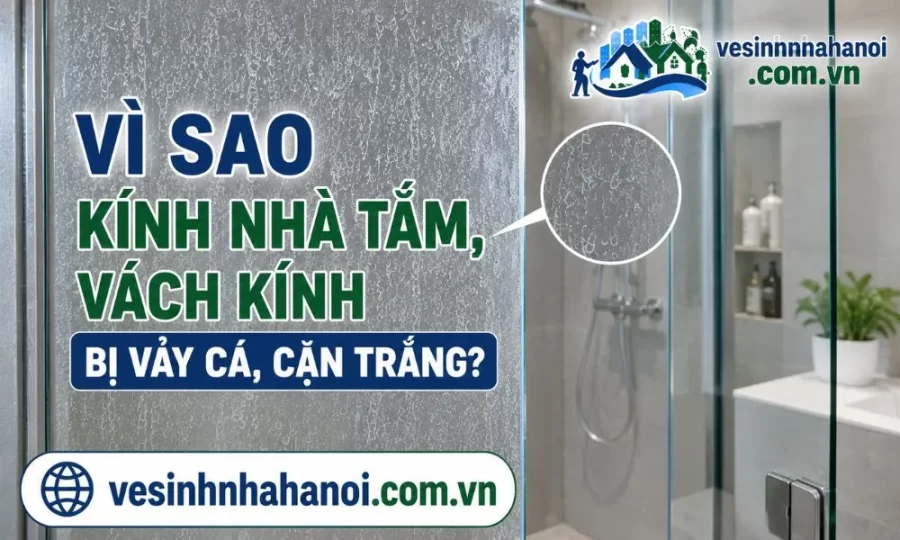 vì sao kính bị cặn can xi