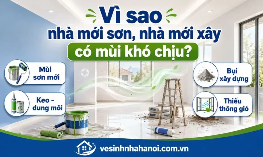 Vì sao nhà mới sơn, mới xây thường có mùi khó chịu?