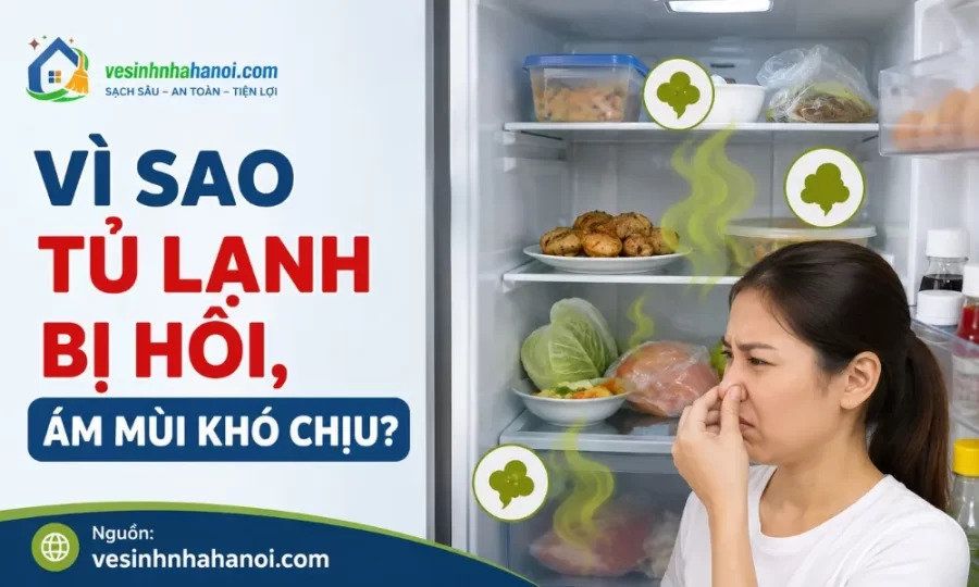 Vì sao tủ lạnh bị hôi, ám mùi khó chịu