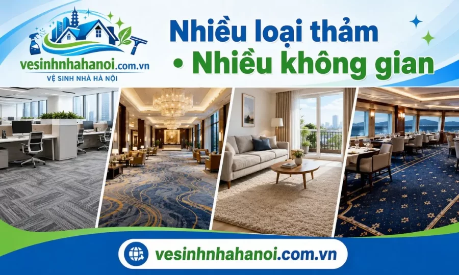 Các hạng mục giặt thảm Quảng Ninh