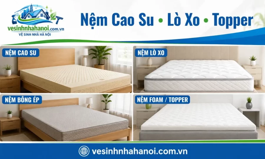 Các loại nệm có thể giặt tại Ba Đình