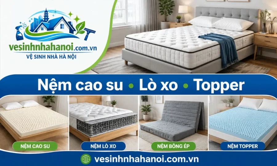Các loại nệm có thể vệ sinh tại Hoàn Kiếm