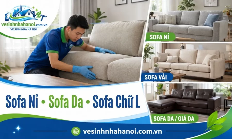 Các loại sofa có thể giặt tại Ba Đình