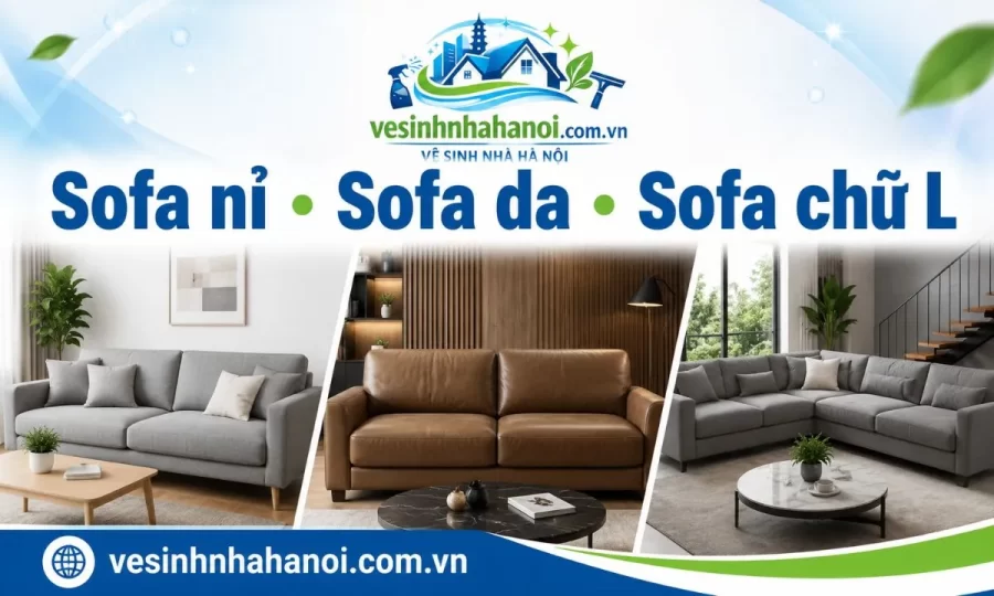 Các loại sofa có thể vệ sinh tại Bắc Từ Liêm