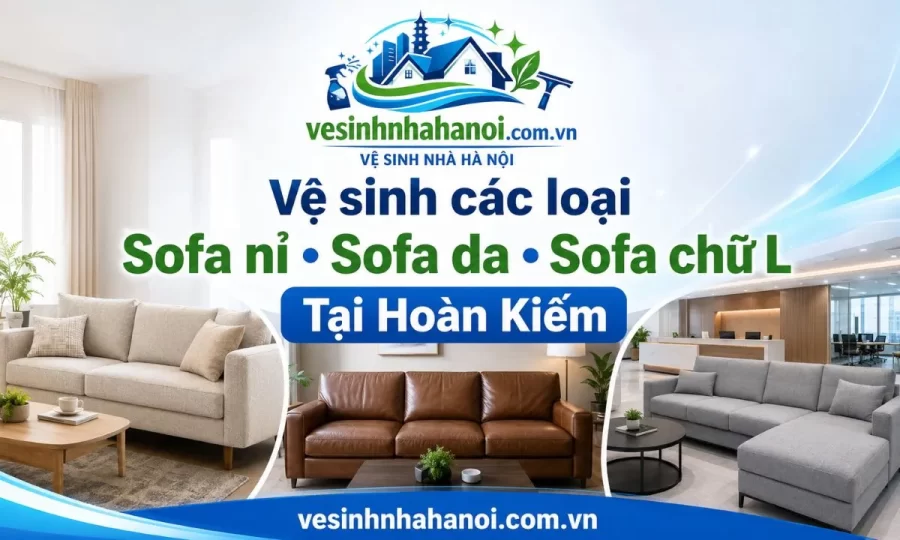 Các loại sofa có thể vệ sinh tại Hoàn Kiếm