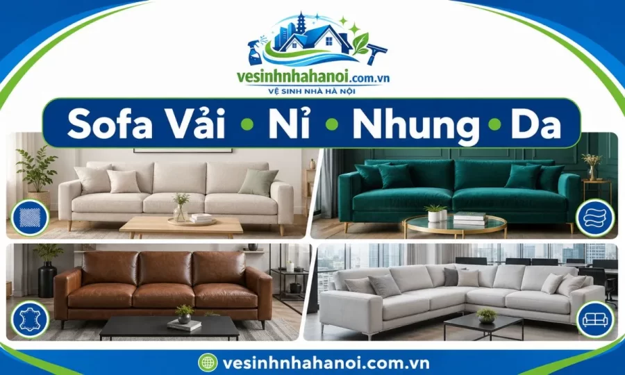 Các loại sofa có thể giặt tại nhà ở Nam Từ Liêm