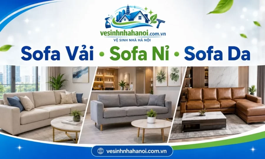 Các loại sofa nhận giặt tại Hai Bà Trưng