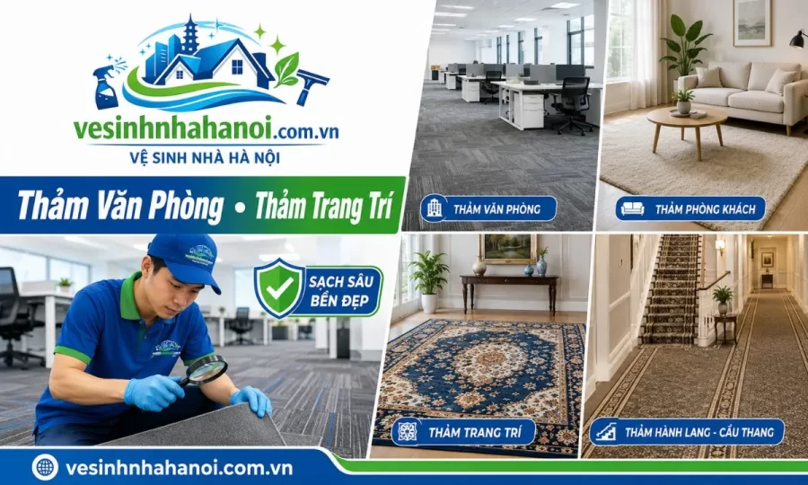 Các loại thảm có thể giặt tại Ba Đình