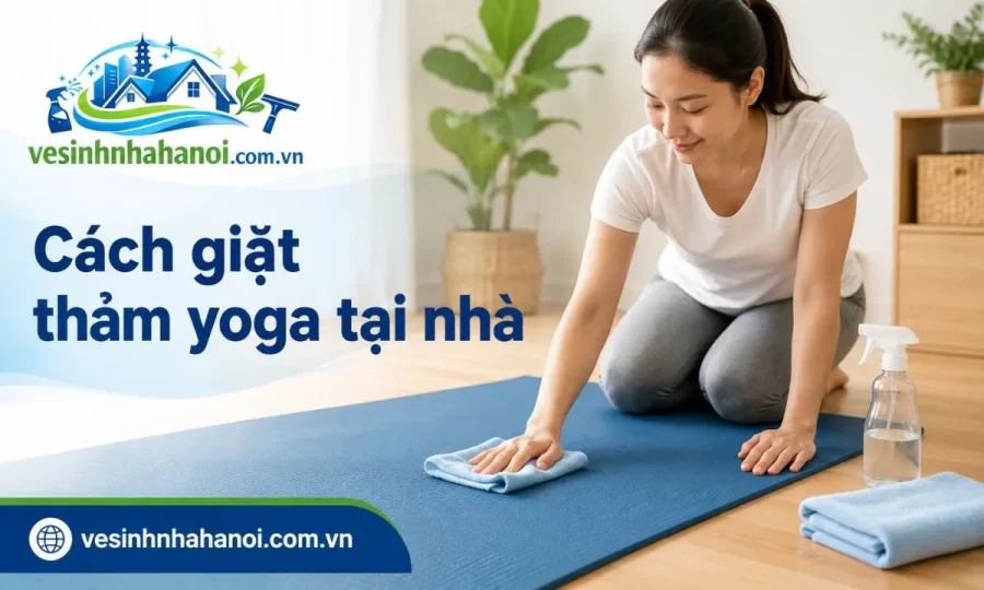 Cách giặt thảm yoga tại nhà