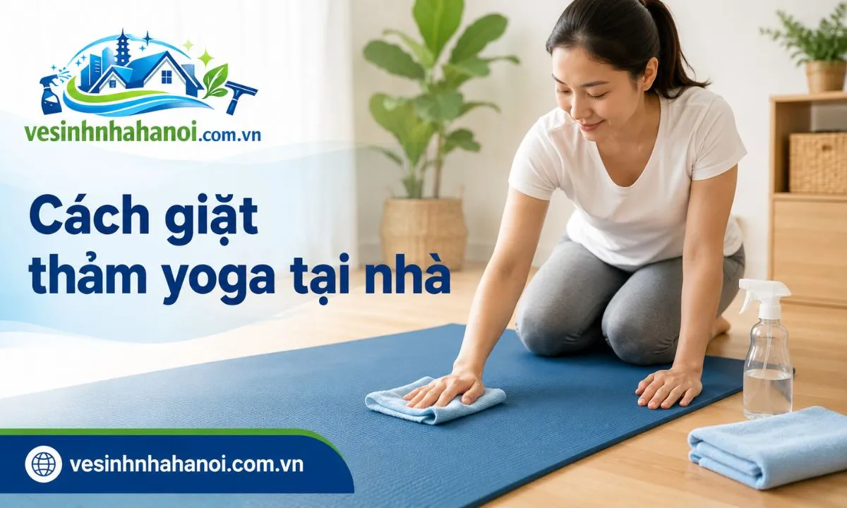 Cách giặt thảm yoga tại nhà