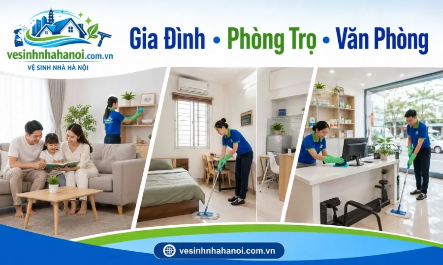 Dọn căn hộ nhà phố phòng trọ văn phòng nhỏ tại Hoàng Mai