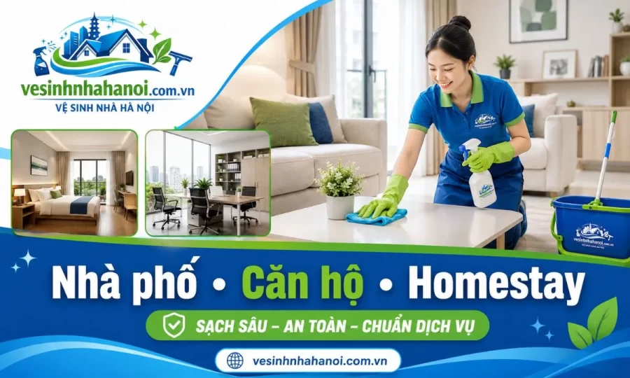 Dọn nhà phố căn hộ homestay Hoàn Kiếm