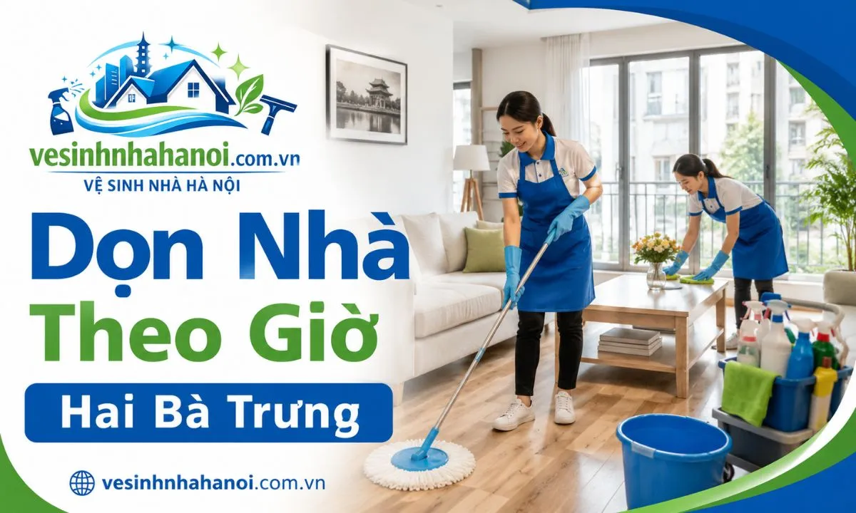 Dọn nhà theo giờ Hai Bà Trưng cho căn hộ nhà phố văn phòng nhỏ