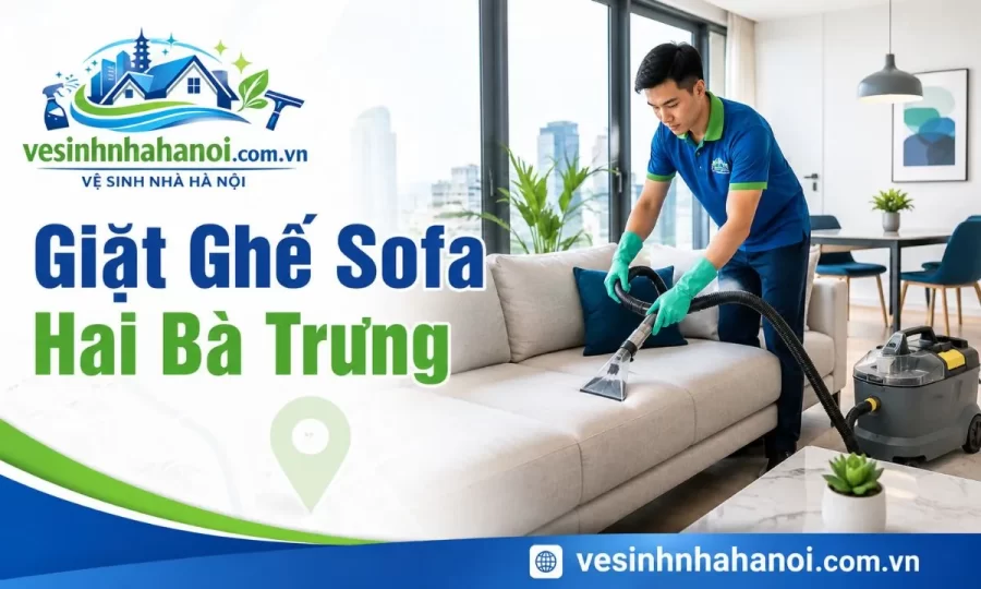 Giặt ghế sofa Hai Bà Trưng tại nhà sạch sâu khử mùi
