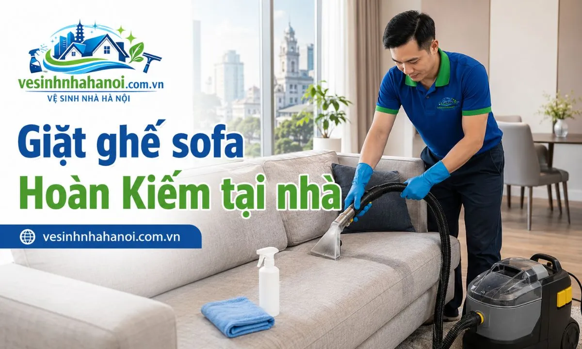 Giặt ghế sofa Hoàn Kiếm tại nhà
