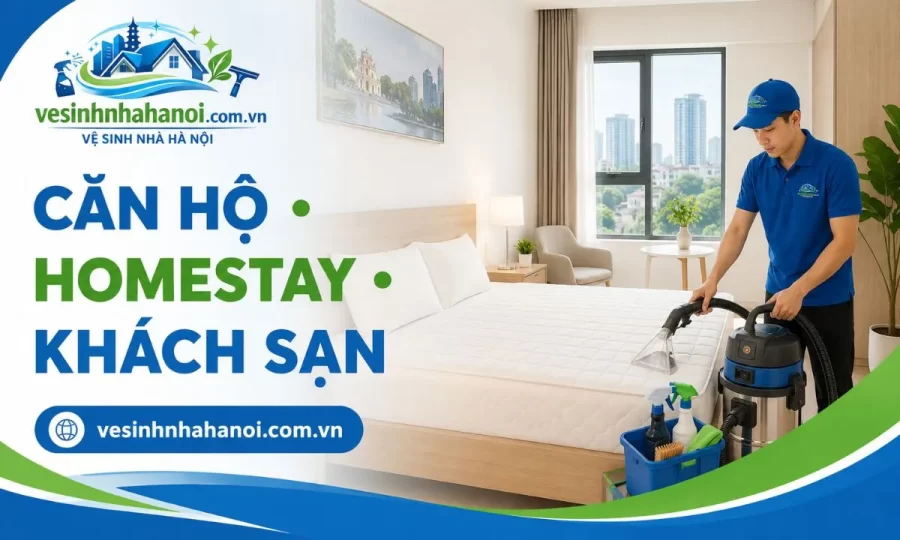 Giặt nệm căn hộ khách sạn homestay Hoàn Kiếm