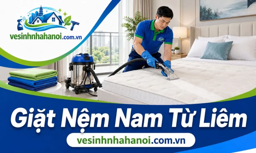 Giặt nệm Nam Từ Liêm tại nhà