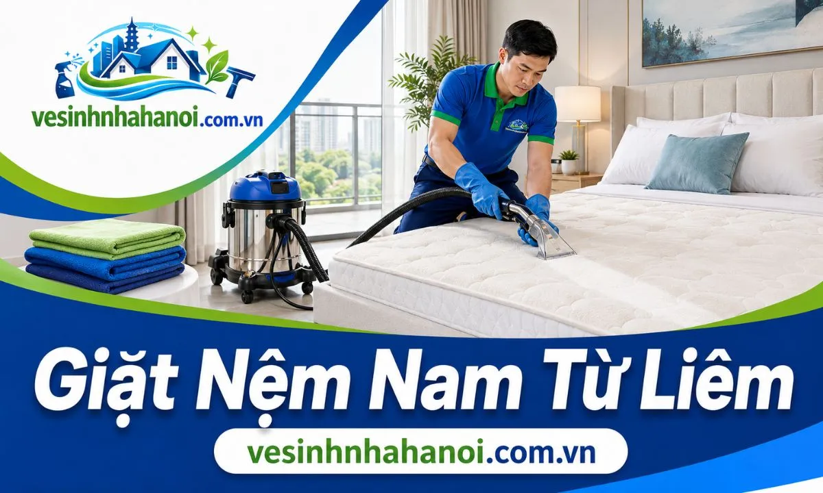 Giặt nệm Nam Từ Liêm tại nhà