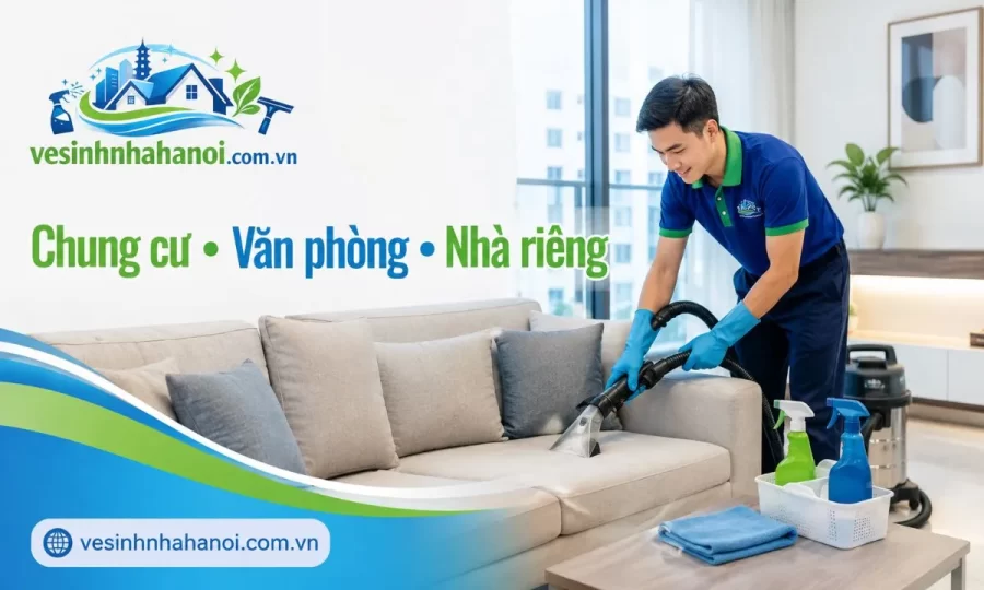 Giặt sofa chung cư văn phòng Bắc Từ Liêm