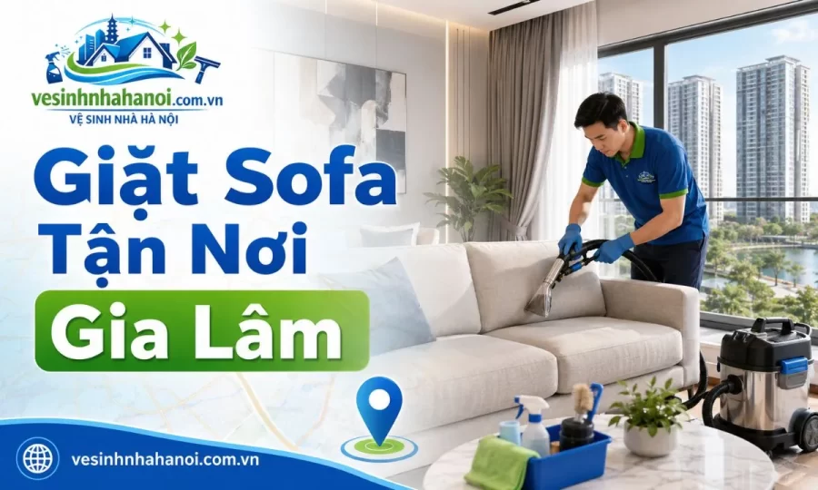 Giặt sofa tại Gia Lâm, Vinhomes Ocean Park, Trâu Quỳ, Đặng Xá