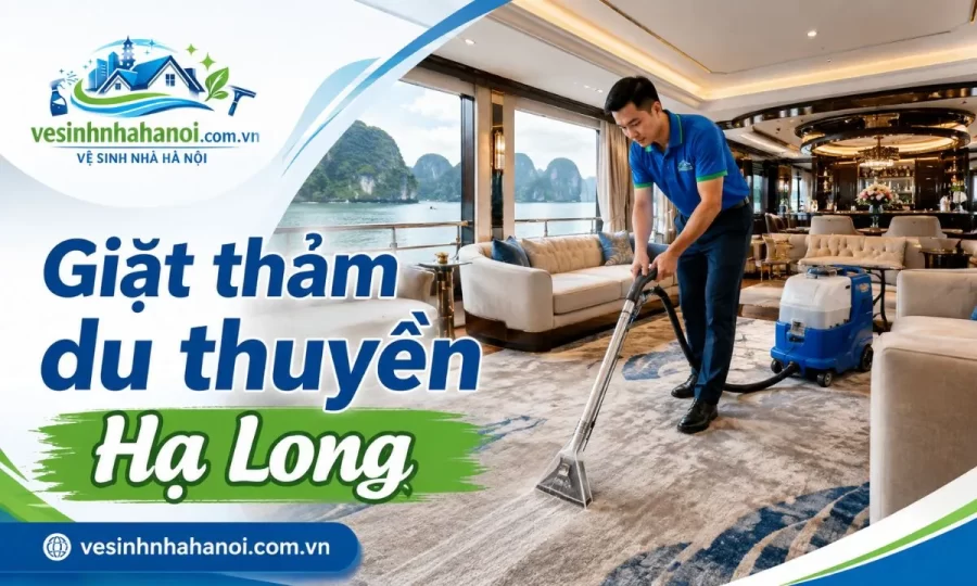 Giặt thảm du thuyền Hạ Long 