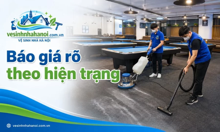 giặt thảm quán bida