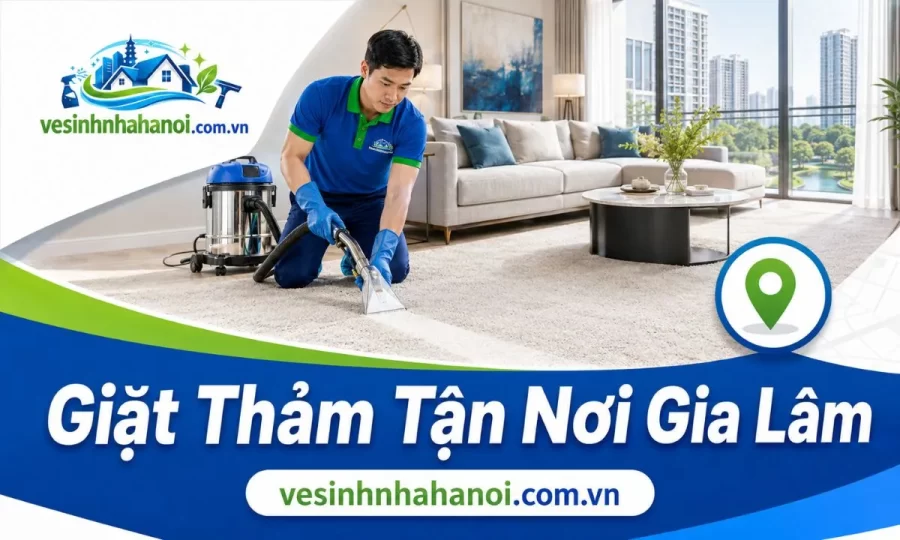 Giặt thảm tại Gia Lâm, Vinhomes Ocean Park, Trâu Quỳ, Đặng Xá