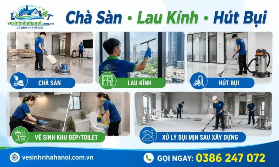 Các hạng mục vệ sinh công nghiệp tại Quảng Ninh