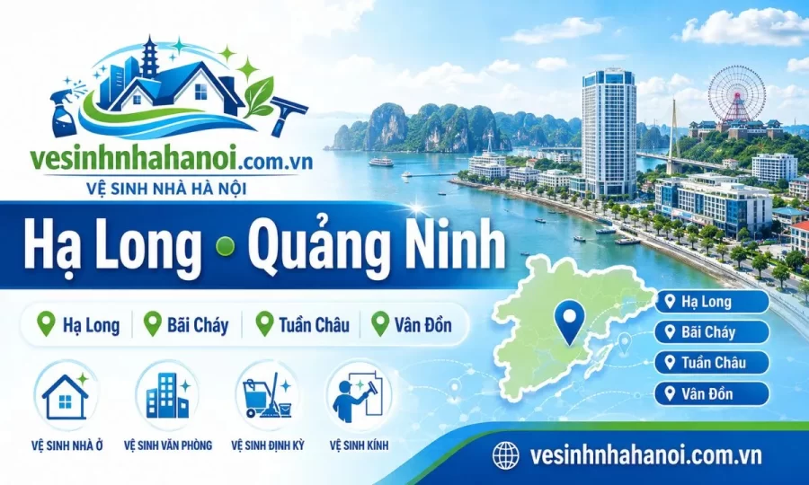 Khu vực nhận giặt thảm tại Hạ Long và Quảng Ninh