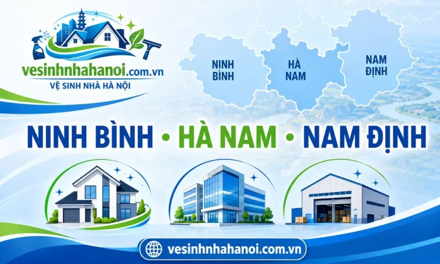 Khu vực nhận vệ sinh công nghiệp tại Ninh Bình mới