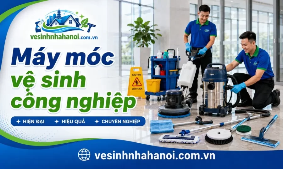 Máy móc dụng cụ vệ sinh công nghiệp Mê Linh